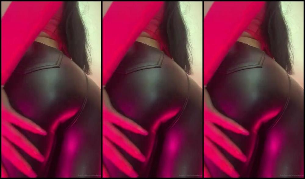 Karina Kalashnikova Nicknamed Mistresskarina Onlyfans Hot Leather Pants Ass Worship Clip 5