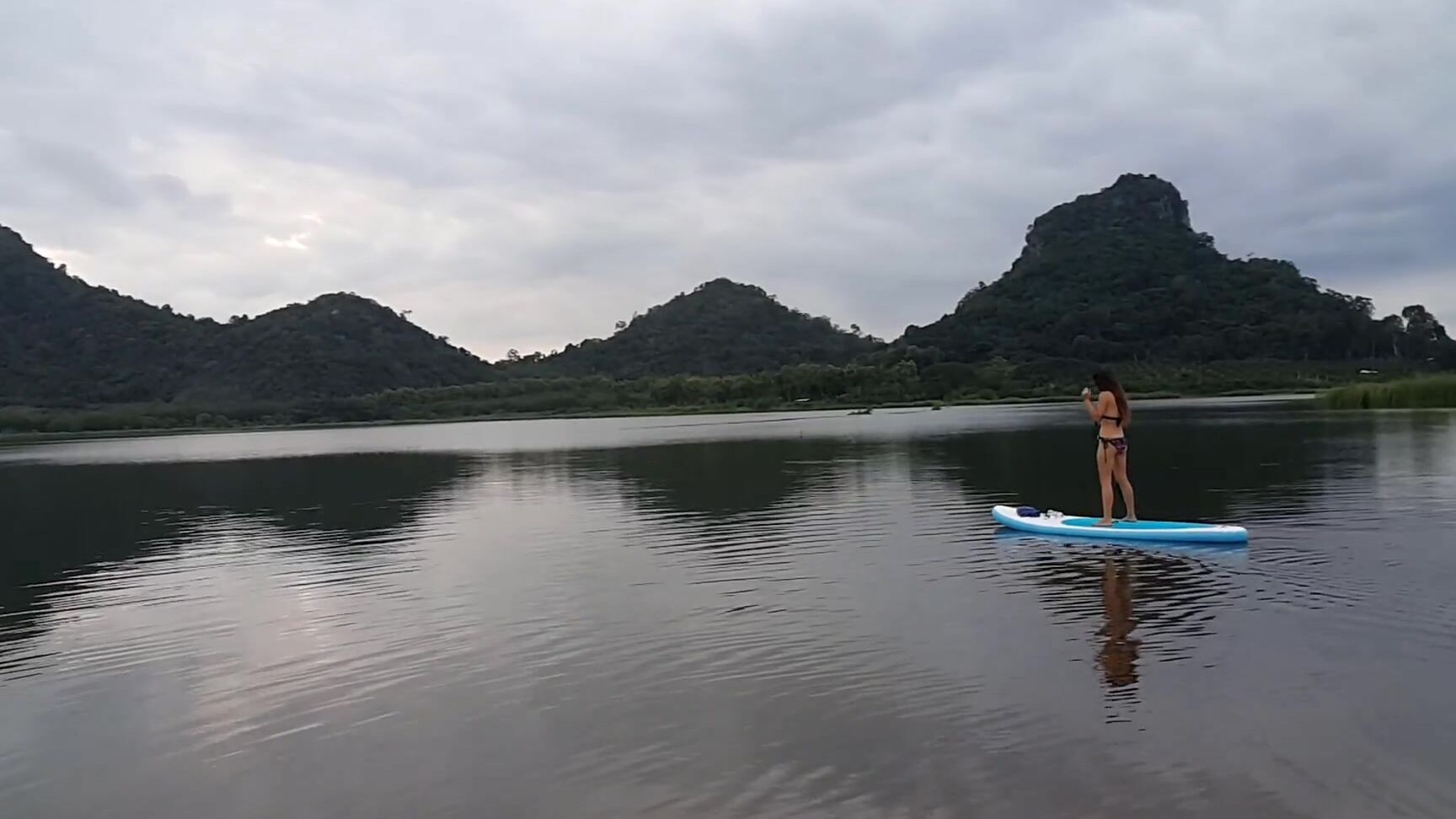 My Wife SexyDreams PEE on SUP Board at Mountain Lake Pornhub