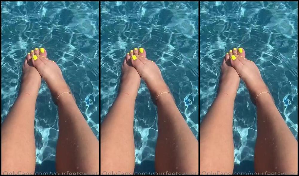 Sweetiestoes Aka Yourfeetsweetie Onlyfans Footsie In The Pool