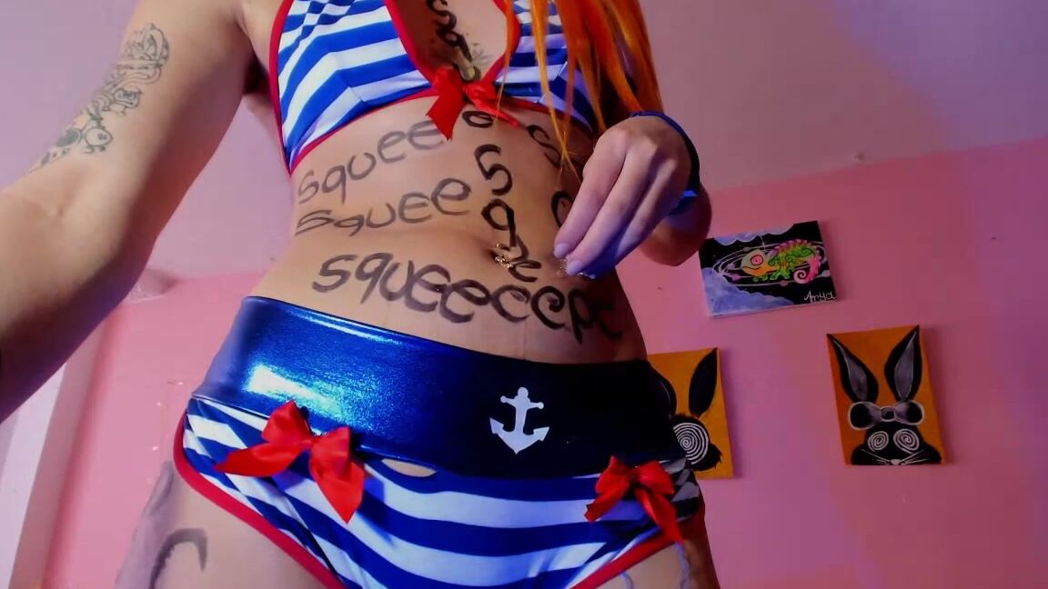 "RoxyModel" ice fetish, oil, spanking, twerk Sexy Sailor manyvids