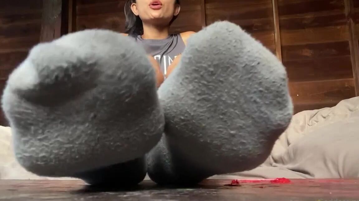 Goddessnutty2 Onlyfans After I Ran The Soles Of My Feet Were Wet And Smelly Because I Had Been Wearing These Socks For S 8