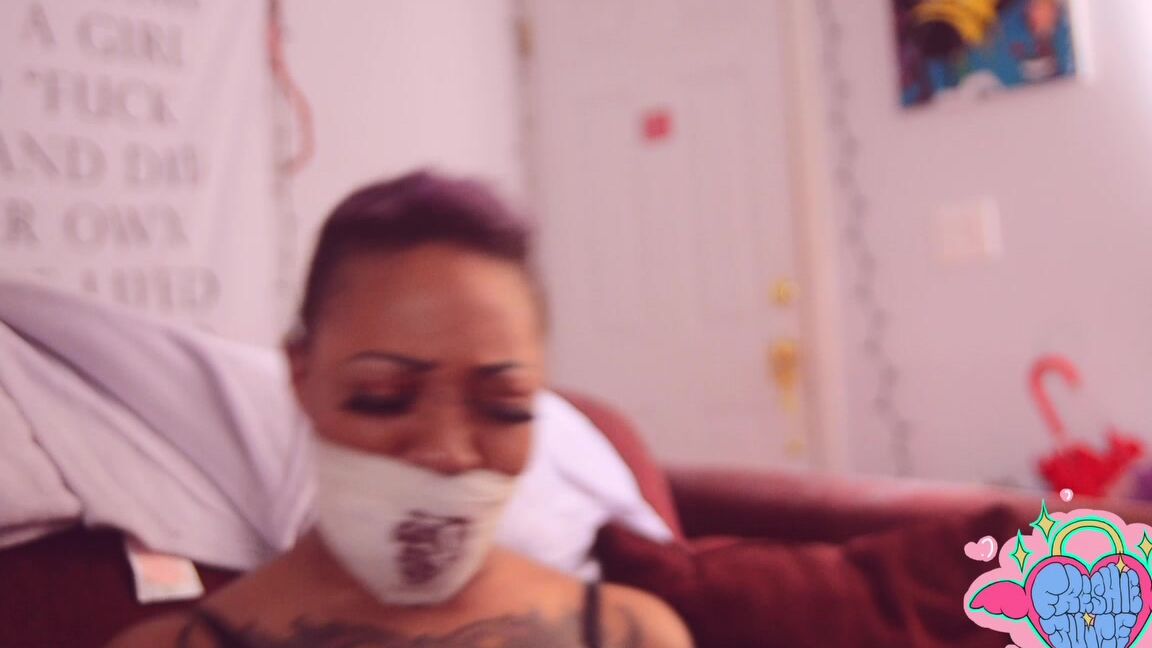 Damsel in Distress, Rope Bondage, Ballgagged, Gags, Femdom freshie juice bound and robbed by the lingerie lady ManyVids