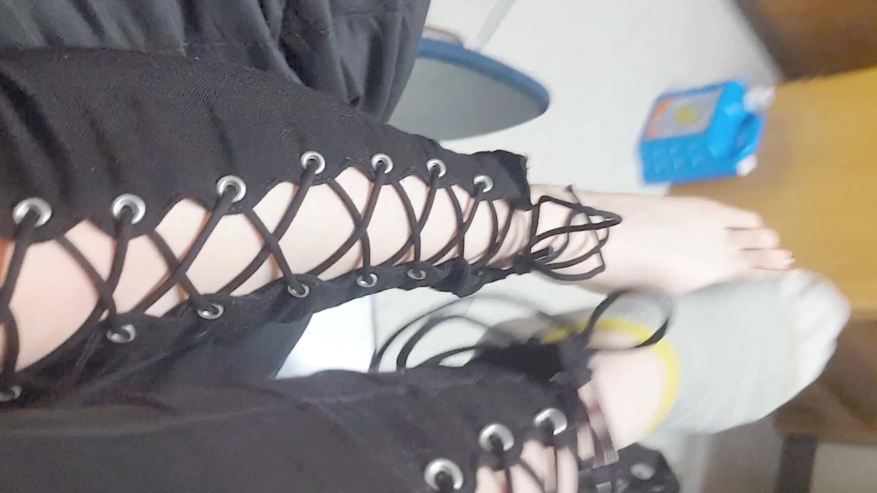 Curvyelvishgirl Taking Off My Boots Stretching My Toes