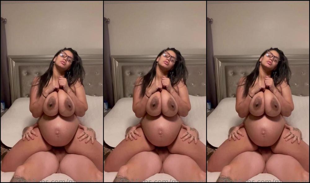 pregnant sex, pregnant Maxxmarie - 8 Months Pregnant Fucking Video And Titty Play SiteRip