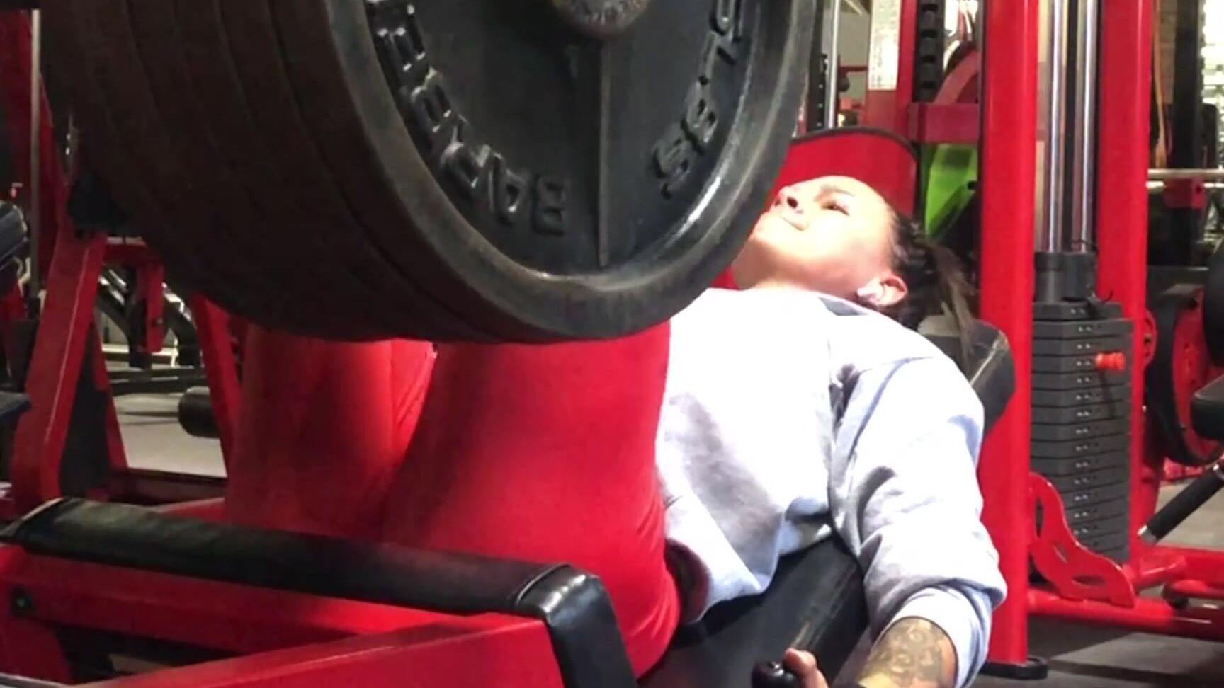 Lexa Stahl Booty Tease And Minutes Of Leg Training Glutes At The End Training On Her