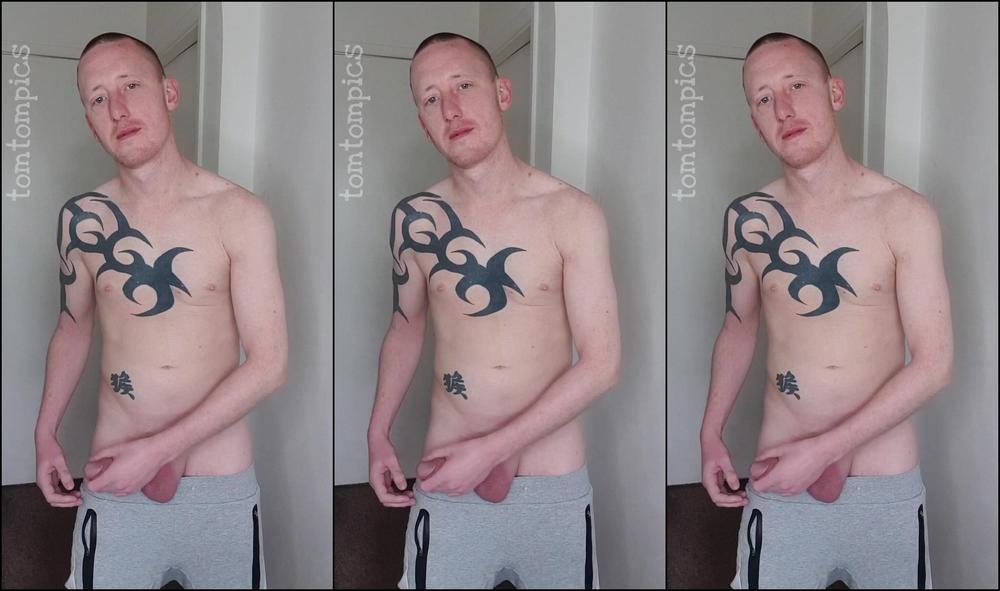 Tomtompics Grey Trackies And A Hi Viz This Is Another Stood Up Wanking Video In Parts First Part