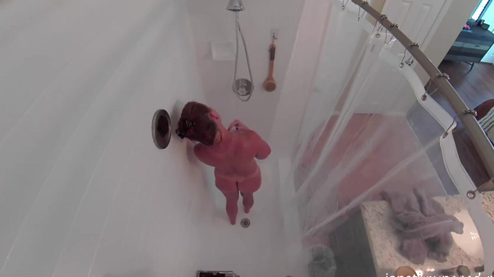 Janetmasonxxx Spying On Mrs Mason Morning Shower Time Shot By Hubby Today On New K Security Cams We