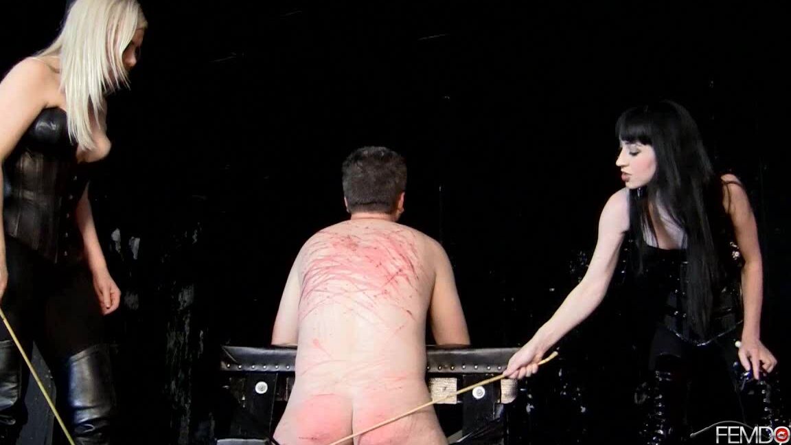 FemdomEmpire Lexi Sindel, Mina Thorne - Caned until he cums