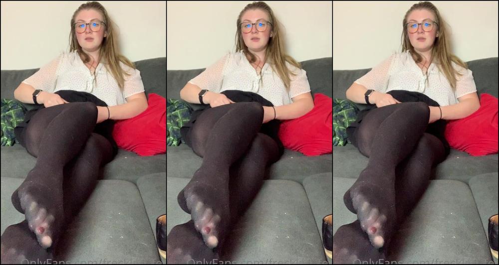 Freckled Feet A Long Time Friend Invited You Over After Work To Humiliate You And Tease You In Her Nylon
