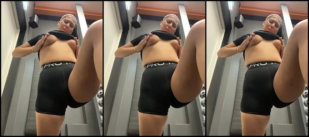 "Vidiverse" masturbation, pussyplay, skinnywomen, vibrator, workoutgym Sensually Sweating with My Vibrator in the Gym manyvids