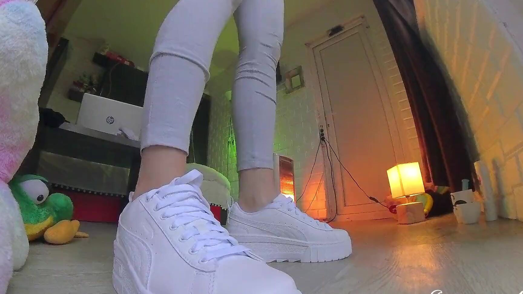 Horny Wet Pussy Pees In Gray Jogging Pants After Holding Hours Indecentalice