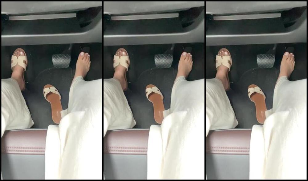 Nathy Feet Nicknamed Nathy 38 08 30 2024 Onlyfans Video Eu Amo Dirigir Descalca I Love Driving Barefoot