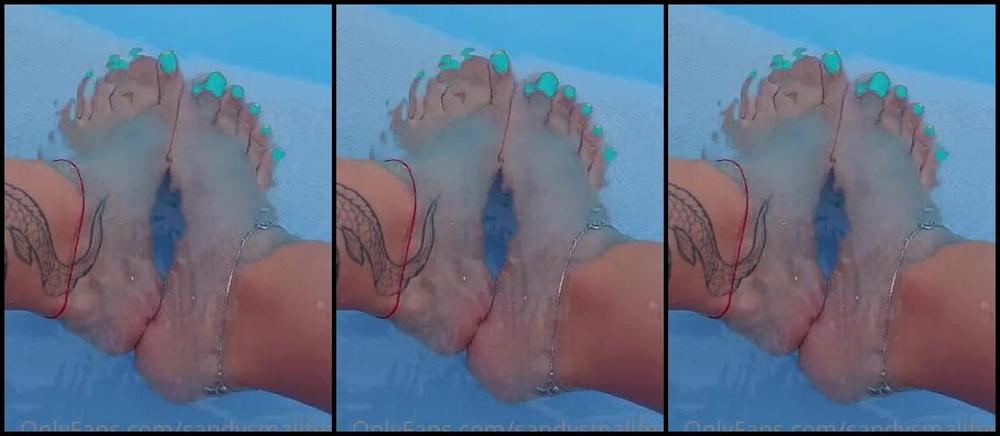 Mica Sandy Nicknamed Sandysmallfeet Onlyfans Checking The Pool Before Pool Party Tonight