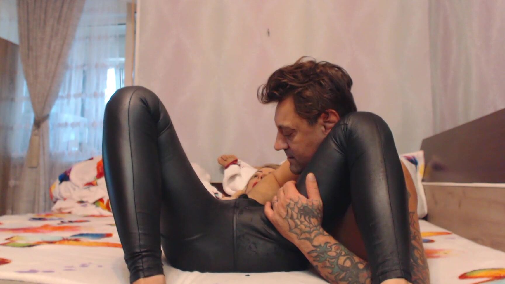 KinkyPornCpl - Leather Jeans Fetish Pussy Finger Cum ManyVids
