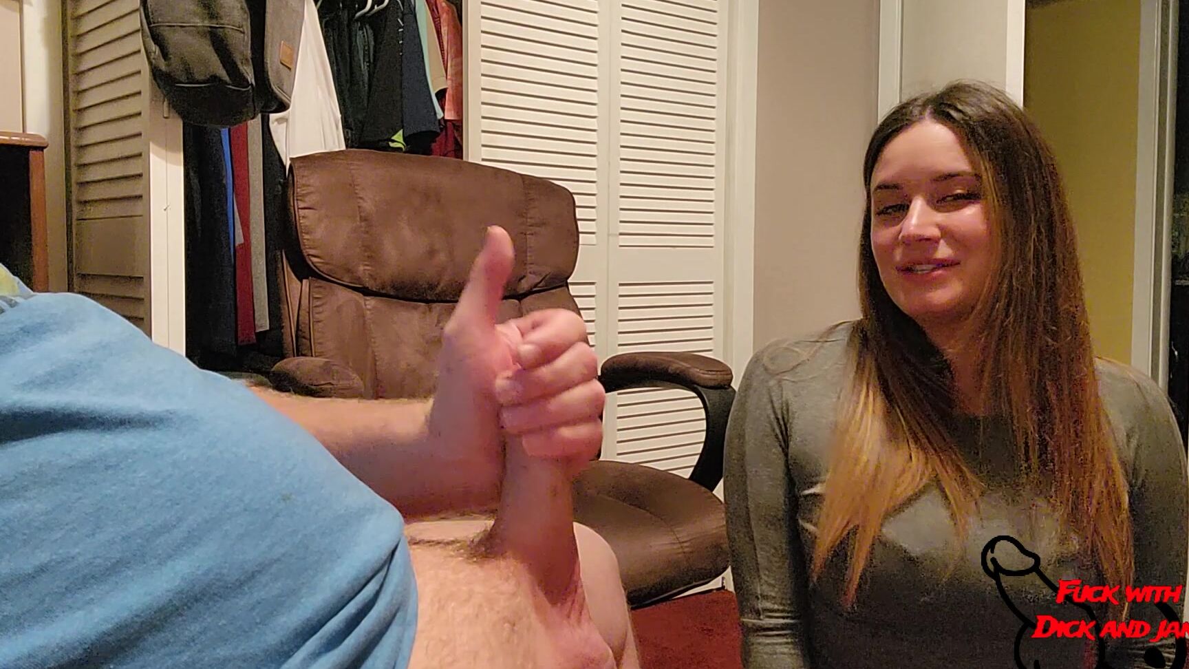 JOI,Jerk Off Instruction,Sisters,Cum On Tits,Taboo fuck w dick and jane step sister helps you cum before date ManyVids