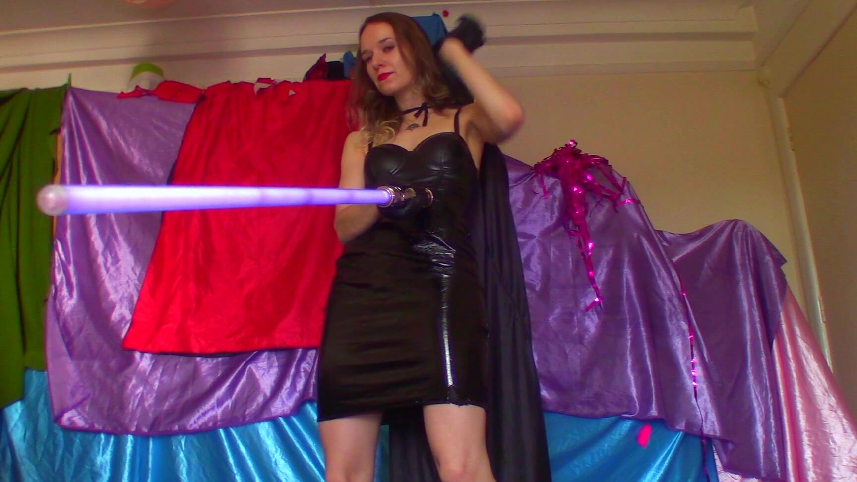 "Goddess Vanessa" cosplay, fantasy wrestling, femdom pov, pov fighting, supervillain SITH LORD Boss FIGHT manyvids