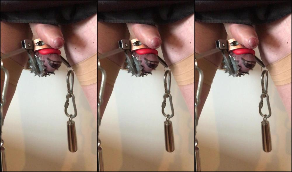 Lady Dark Angel Fishy Balls Clamped In Jaws Playing With Jaws While My Sub Tells Me How Much He Lurves Me