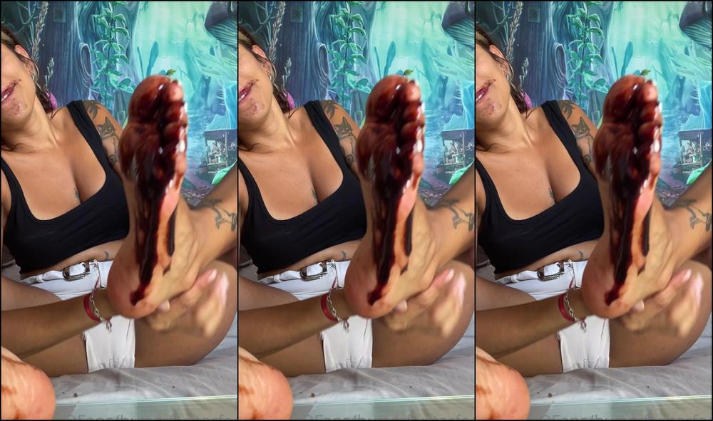 Queenstarb I Start Teasing You While Pouring Chocolate On My Feet Of Course Im Going To Taste It And