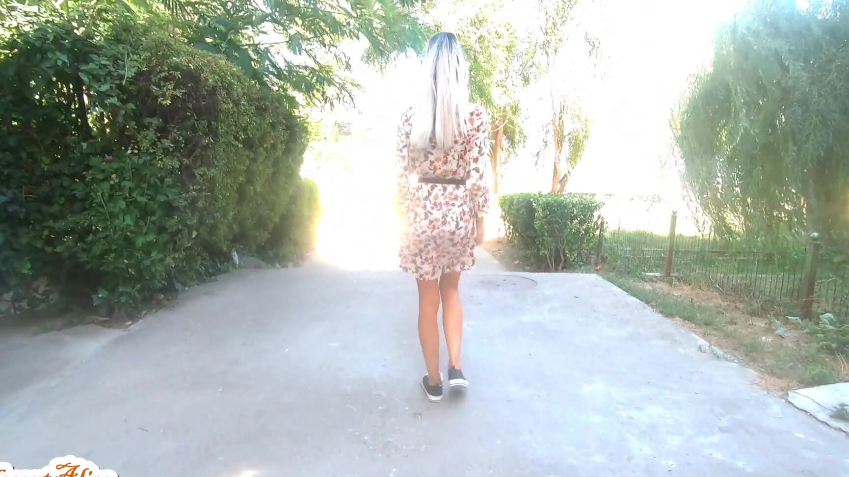 IndecentAlice Panties Flash in Publik Walk 4K Pornhub