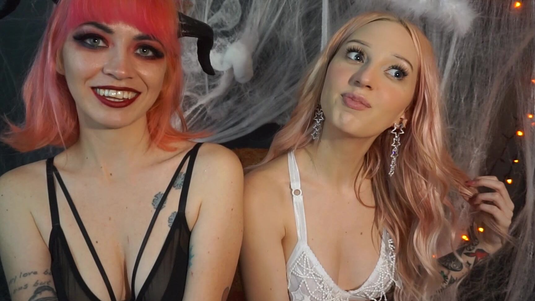 "HARPERMADI" costume, halloween, jerk off instruction, masturbation encouragement, orgasm denial 391 Angel Devil Jerk Off Fun manyvids