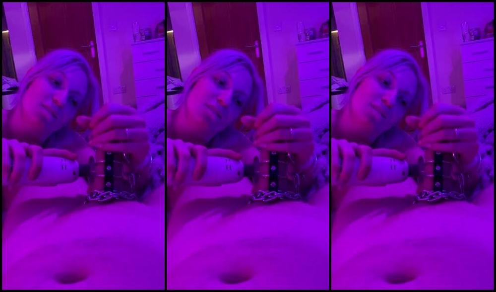 Mistress Bjqueen Nicknamed Mistressbjqueen 04 01 2023 Onlyfans Video Rods Cock Is Secured In The Gates Of Hell With A Lead On The End And