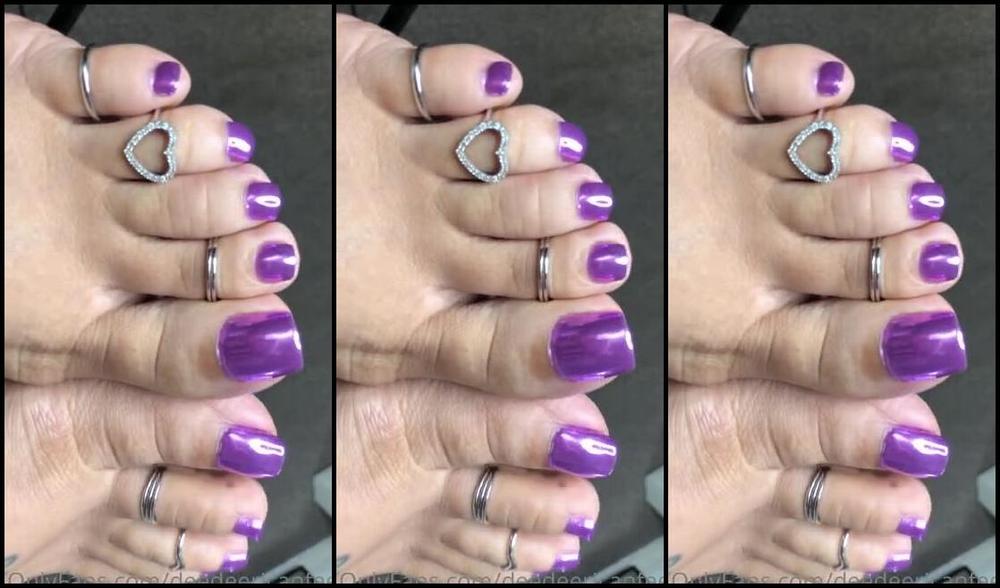 Deedeericanfeet Onlyfans Gm Just A Quick Vid I Did For U Guys So U Can C Up Close And Good Lighting This Very Pre