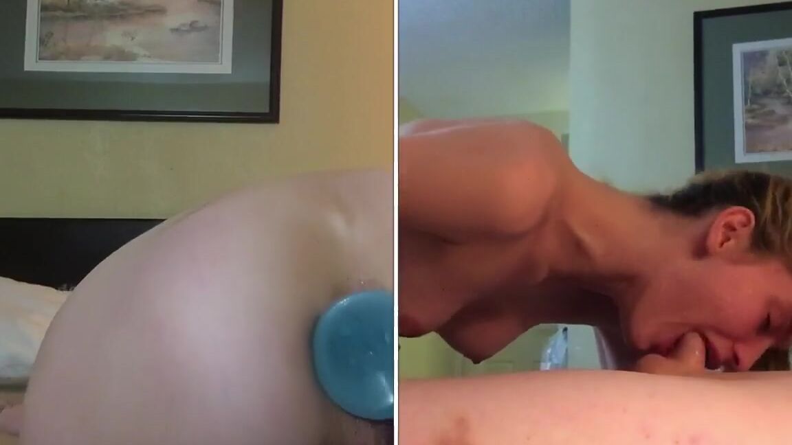 Robin Lovely - Split Screen Anal and Throatfuck for this Tiny Slit - 720p Pornhub