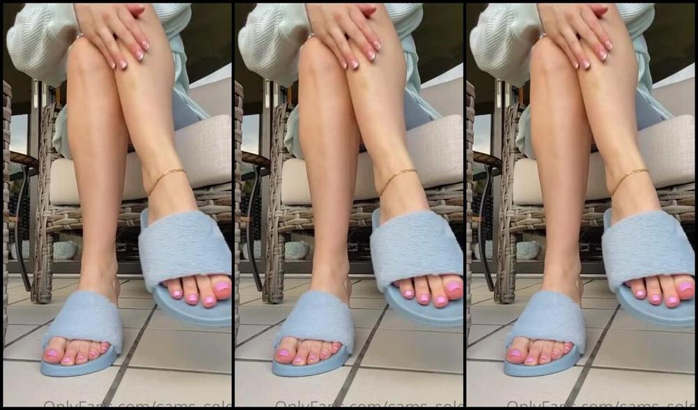 Sam Soles Nicknamed Sams Soles Onlyfans Slipper Dangles 2J