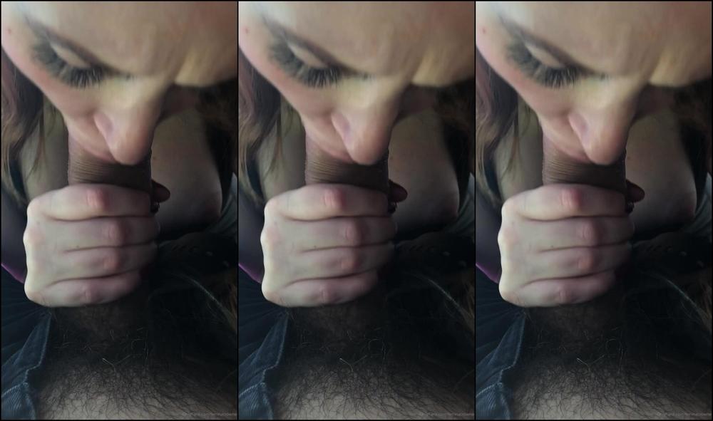 Leninacrowne Casual Blowjob And Tit Wank Video At Home Whilst Brexit Negotiations Play In The Backgroun