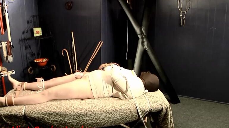 StraitJacket Chastity Tease FULL MOVIE AliceInBondageLand AliceInBondageLand