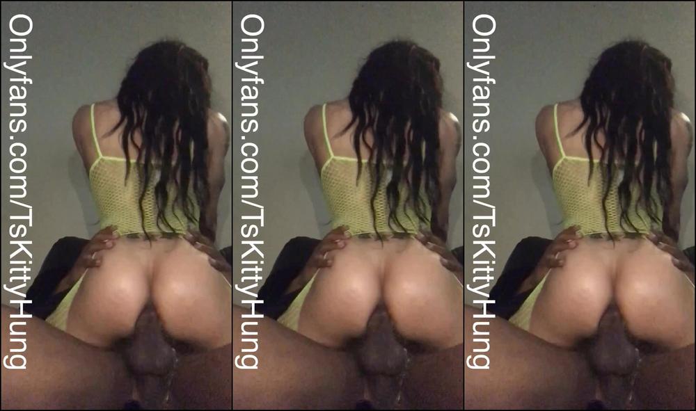 Kittyhung Riding Daddy S Big Black Dick