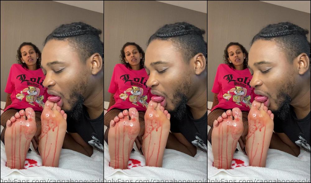 Cannahoneysoles Lick Them Clean Playboy Footboi