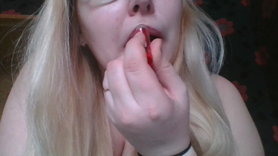 Ruby Rose Fetish Lip Balm Try On Close Ups Mouth Fetish