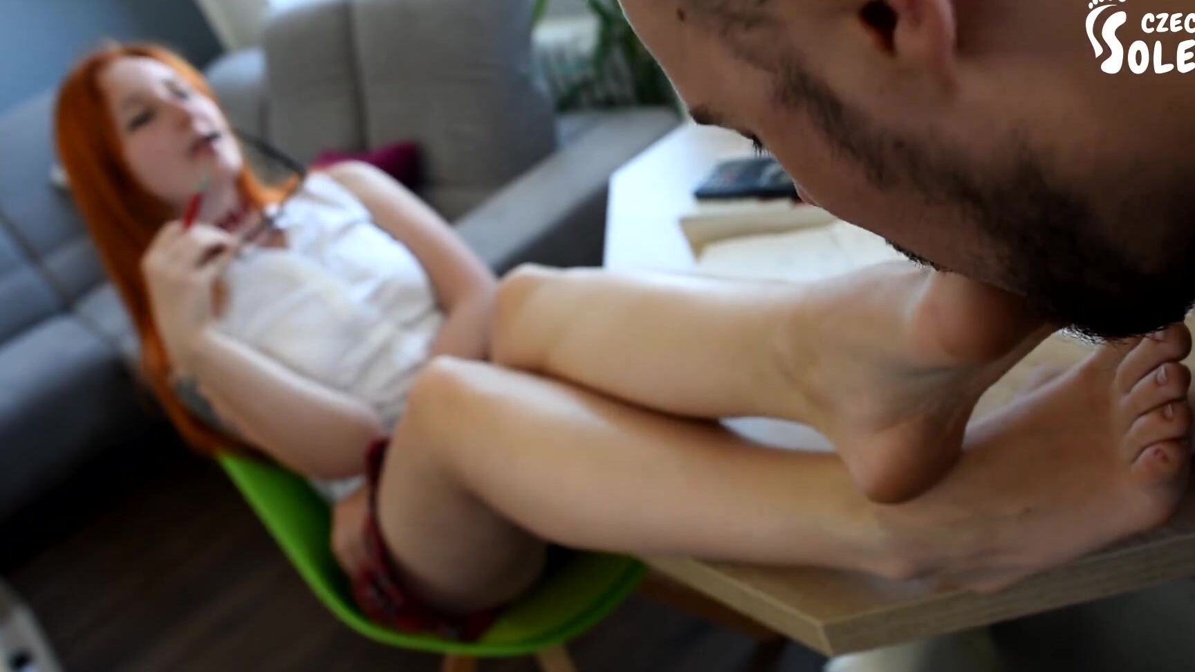 Czech Soles Smart School Girl Wants Her Sexy Feet Worshiped (Foot Fetish, Foot Worship, Student Feet, School) Czech Soles