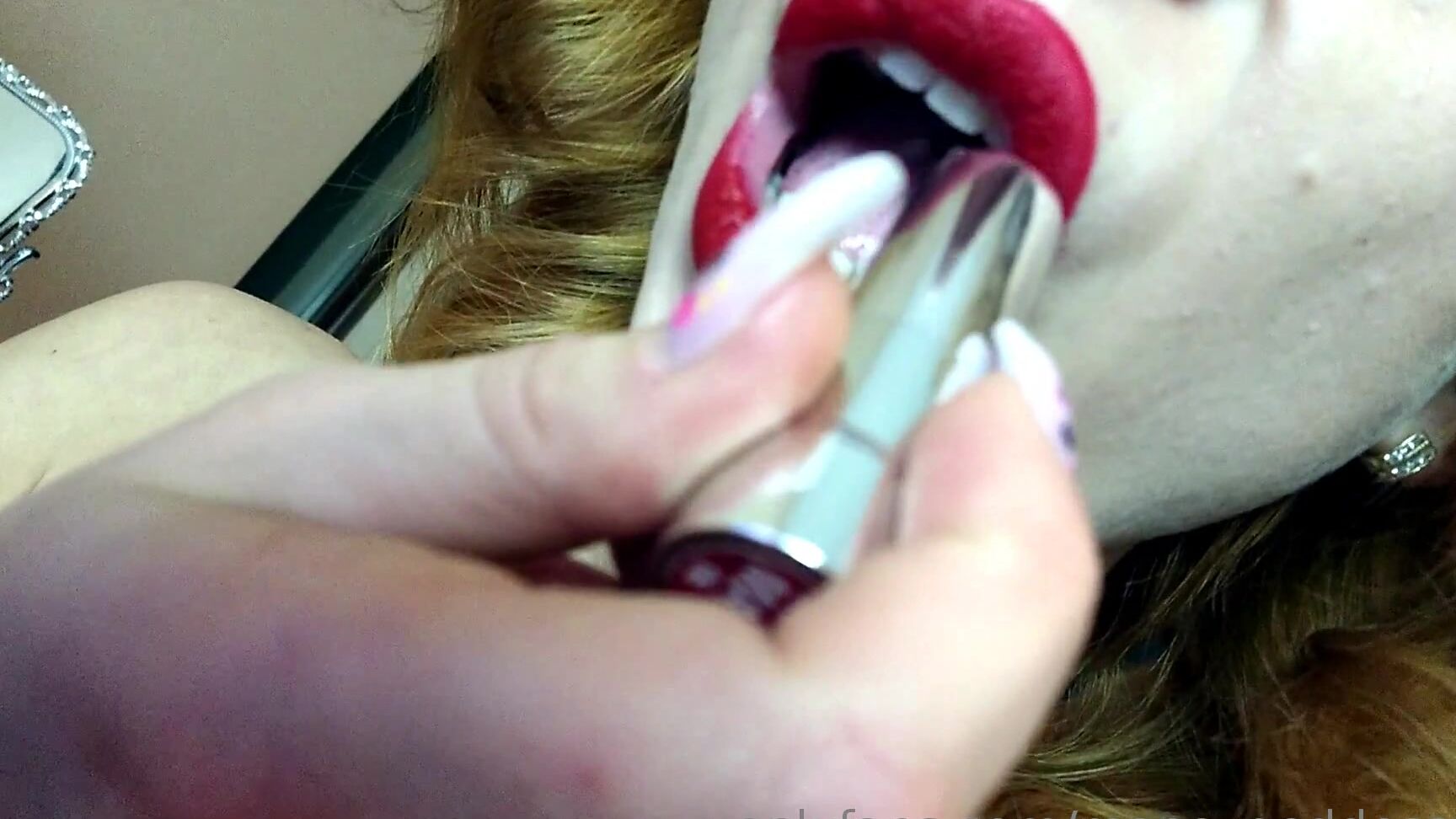 Moneygoddessscc Red Lipstick Tease