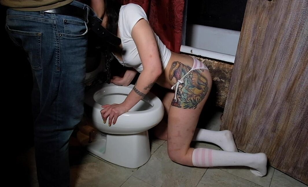 Ropebaby Cute Service Slut Fucked In Toilet