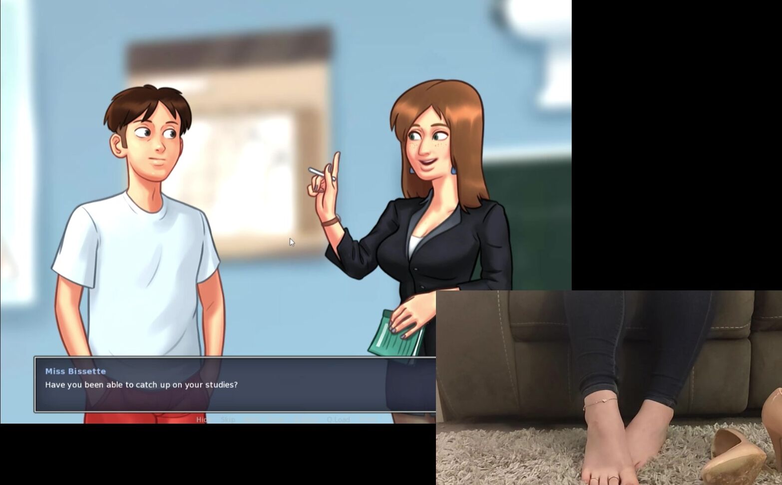 Kayties Feet Episode Of Summertime Saga With Foot Cam