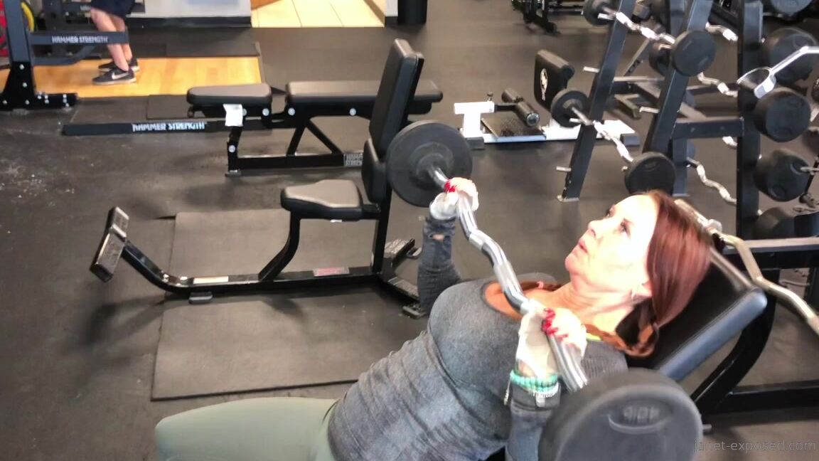 Janetmasonxxx Highlight Clip From My Weight Training Workout Today Worked Chest And Glutes Today Bruta