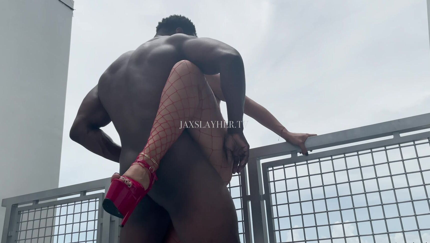 Jaxslayher Fucking Jewelsval On The Balcony