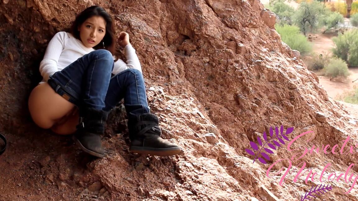 Public Outdoor, Masturbation, 18 & 19 Yrs Old, Public Nudity, Squirt sweetxmelody on the mountain for all to see ManyVids