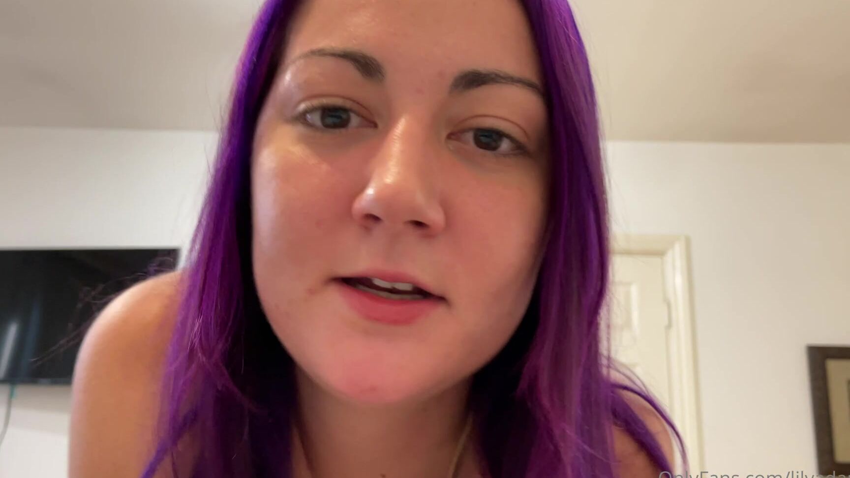 Lilyadamsxo Loving My New Purple Hair Especially When It S Bobbing Up And Down On Your Dick
