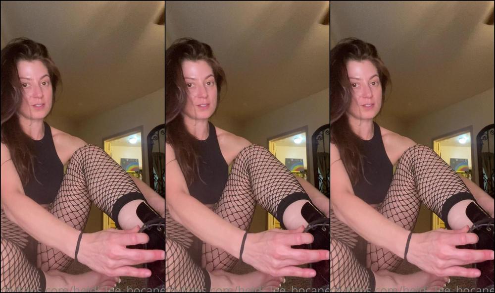 Heidi Lee Bocanegra Black Fishnets Extra Views Last Video Of The Month Yes I Know The Last Da