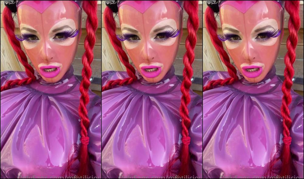 Mfetilicious I Really Enjoyed My Sunday In Shiny Purple And Pink Latex I Also Did Some
