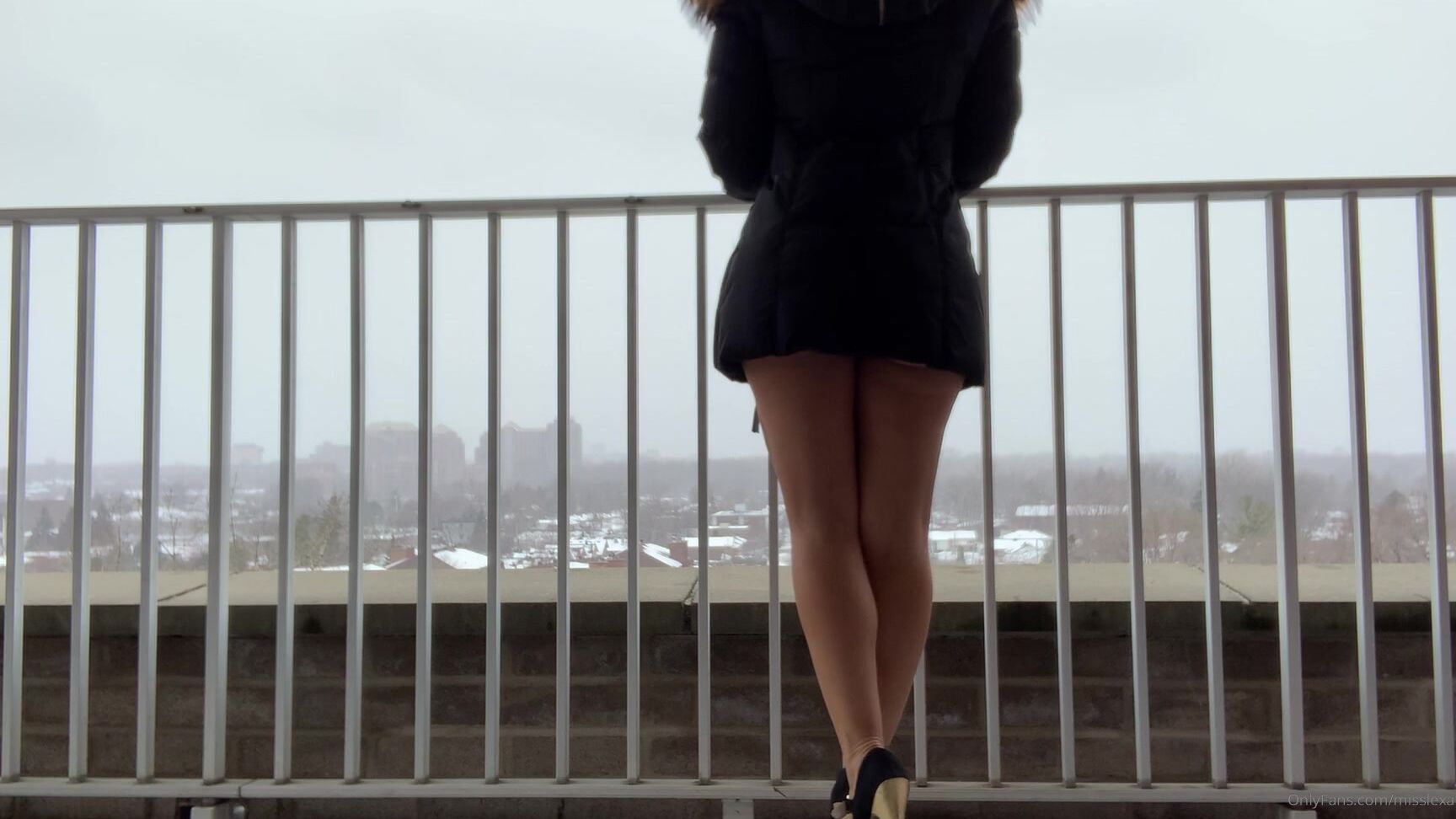 Misslexa On My Balcony Naked