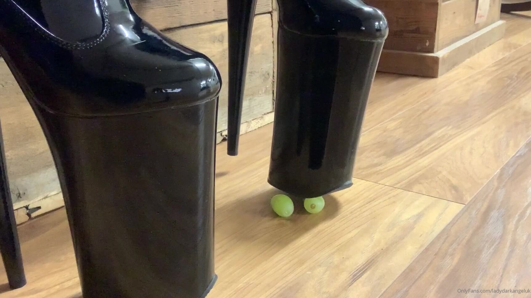 Lady Dark Angel See These Grapes Watch Me Crush Them Your Balls Are Next