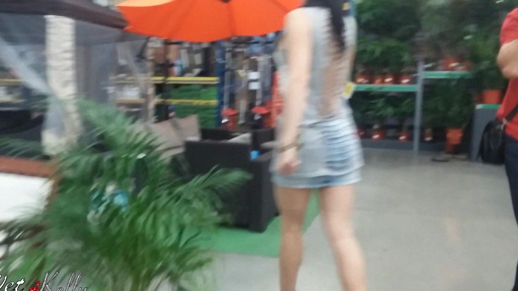 Butt Plug, Flashing, Public Flashing, Upskirt, Ass Fetish wet kelly shopping with a butt plug in my ass ManyVids