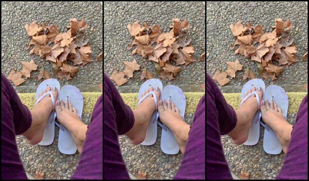 Natasha Aka Vibez3 Onlyfans My Pov Toes Of Crushing Fall Leaves I Love This Sound