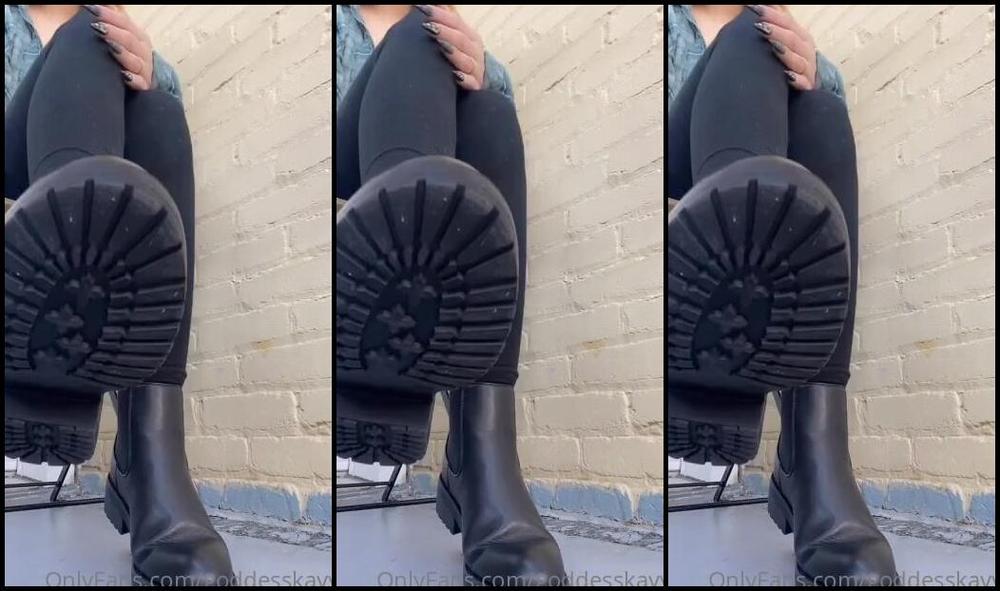 Goddesskayy Nicknamed Goddesskayy Onlyfans Showing Off My New Boots Having A Quick Sesh Before I Have To Go Out Do You