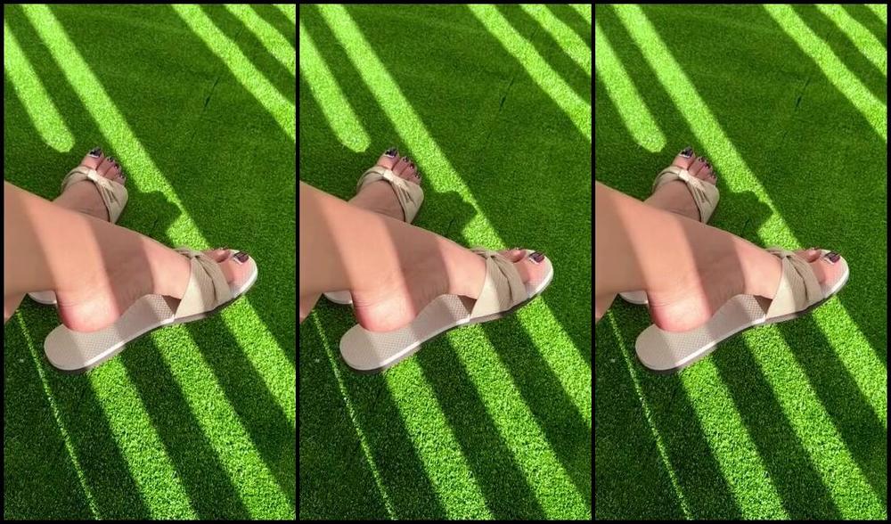 Goddess Pussyfoot Aka U186296307 Onlyfans Modeling My New Havaianas And Deep Wine Pedi Making You Drool 7