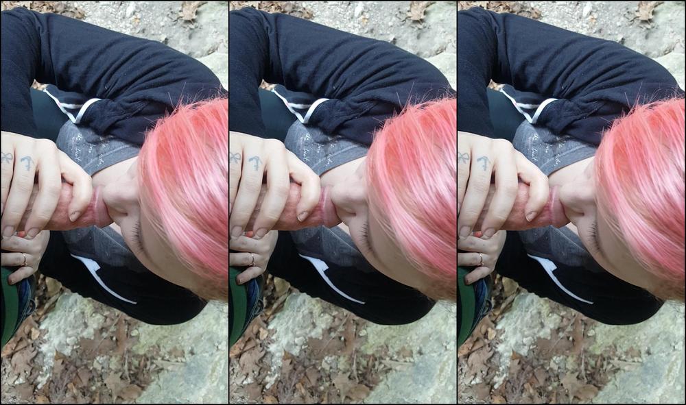 Kawaiifionna Blowjob In The Woods